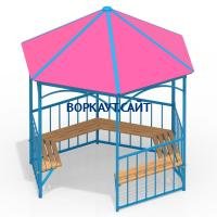 Беседка с лавками МАФ 4120 в Сыктывкаре