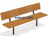 Диван уличный МАФ 1608 в Сыктывкаре Диван уличный МАФ 1608 в Сыктывкаре