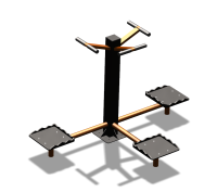 Уличный тренажер "Твистер тройной" УТ337 в Сыктывкаре