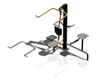 Уличный тренажер "Верхняя тяга Твистер стоя Твистер сидя" УТ336 в Сыктывкаре