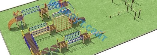 Проект спортплощадки с полосой препятствий в Сыктывкаре