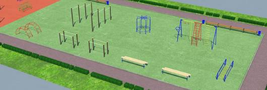 Проект детско-спортивной площадки для школы - детсада в Сыктывкаре