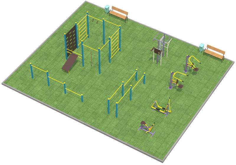Проект спортплощадки 150 метров в Сыктывкаре в Сыктывкаре