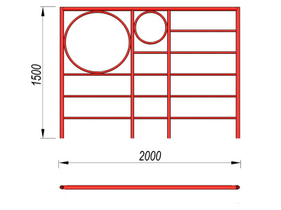 Шведская стенка с кольцами МАФ 3502 в Сыктывкаре