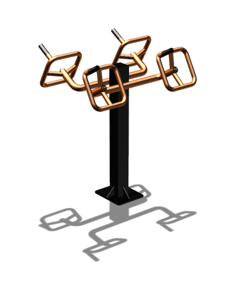 Уличный тренажер  "Штурвал двойной"  УТ201 в Сыктывкаре