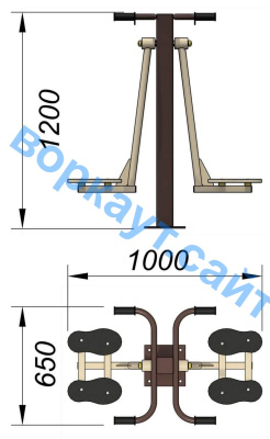 Уличный тренажер "Маятник" УТ 004 в Сыктывкаре
