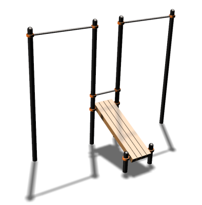 Воркаут турники со скамьей для пресса ВС-27 в Сыктывкаре