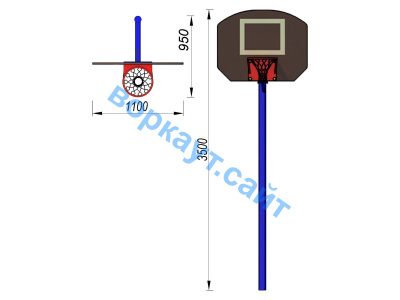 Баскетбольный щит СИО 3510 в Сыктывкаре