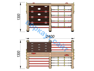 Детский спортивный комплекс ДСК 3203 в Сыктывкаре