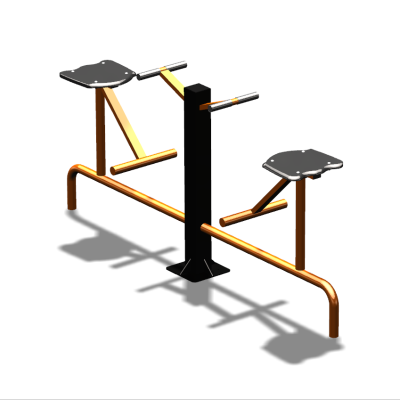 Уличный тренажер  "Твистер сидя двойной"   УТ216 в Сыктывкаре