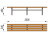 Двухметровая лавочка без спинки 2 м МАФ 1602 в Сыктывкаре