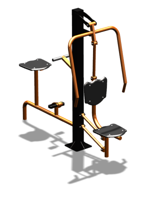 Уличный тренажер "Жим от груди Вело" УТ321 в Сыктывкаре