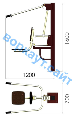 Уличный тренажер "Тяга сверху" УТ 001 в Сыктывкаре