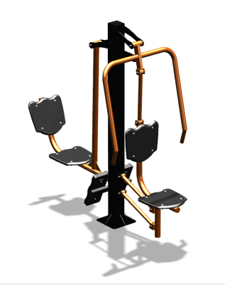 Уличный тренажер "Жим от груди Жим ногами" УТ304 в Сыктывкаре