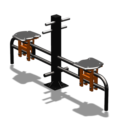 Уличный тренажер  "Каталка двойная"   УТ215 в Сыктывкаре