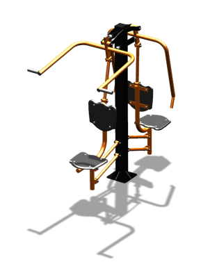 Уличный тренажер "Жим от груди Верхняя тяга" УТ314 в Сыктывкаре