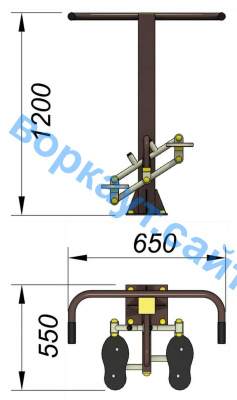 Уличный тренажер "Балансир" УТ 007 в Сыктывкаре