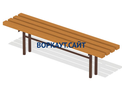 Лавочка без спинки МАФ 1601 в Сыктывкаре