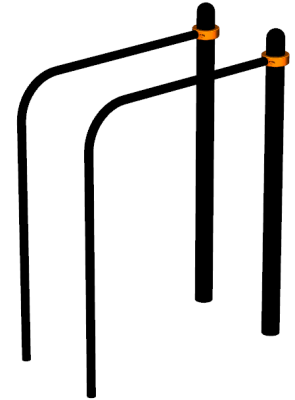 Воркаут брусья приставные ВС-39 в Сыктывкаре