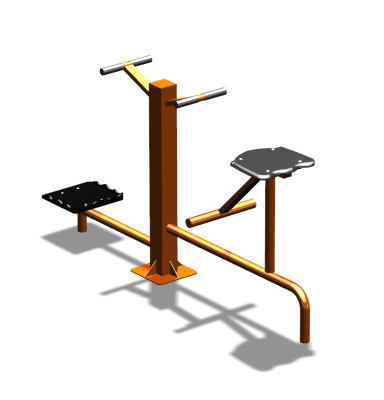 Уличный тренажер "Твистер стоя Твистер сидя" УТ323 в Сыктывкаре