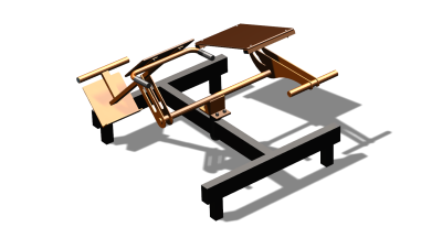 Силовой уличный тренажер  "Пресс Гиперэкстензия"  УТ420 в Сыктывкаре