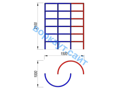 Шведская стенка полукруглая ДСК 3503 в Сыктывкаре