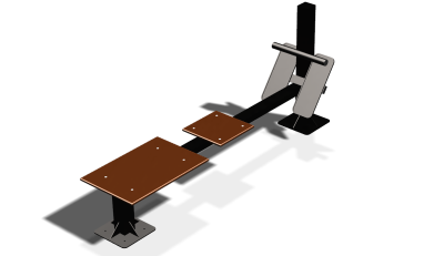 Силовой уличный тренажер  "Скамья для пресса"  УТ415 в Сыктывкаре